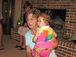 Gloria loved family gatherings, especially if they included grandchildren!